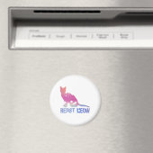 Résidence meow feministische Katze Magnet (In Situ (Geschirrspüler))