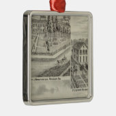 Residence Milton Thornburgh Fayette Co Silbernes Ornament (Rechts)