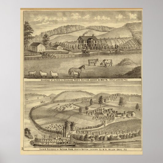 Residence of Alfred A Douglass Poster (Vorne)