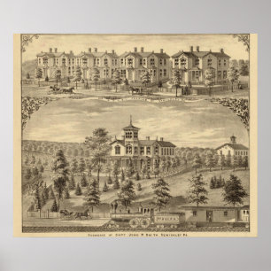 Residence of Jehu P Smith, Sewickley Poster