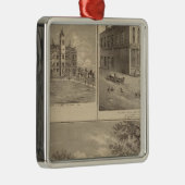 Residence, West Liberty Uni Ornament Aus Metall (Rechts)