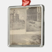 Residence, West Liberty Uni Ornament Aus Metall (Links)