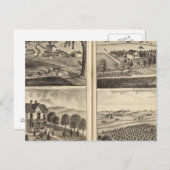 Residences WA Lewis, John Fritsch, Hugh Gaston Postkarte (Vorne/Hinten)