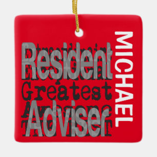 Resident Adviser Extraordinaire CUSTOM Keramikornament