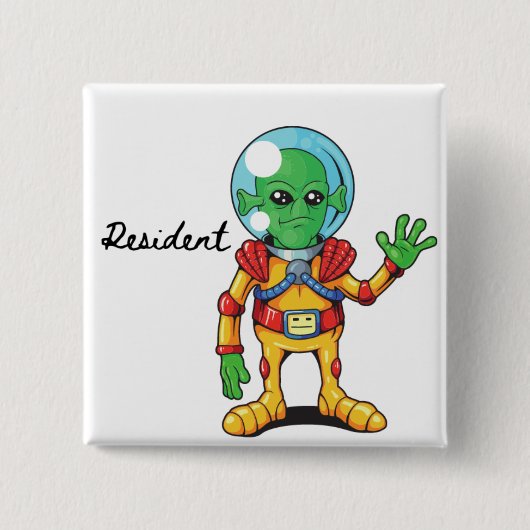 Resident Alien Button (Vorderseite)