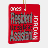 Resident Assistant Extraordinaire CUSTOM Keramikornament (Rechts)
