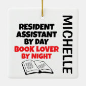 Resident Assistant Lieben lesen CUSTOM Keramikornament (Rückseite)