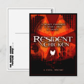 RESIDENT CHICKEN POSTKARTE (Vorne/Hinten)