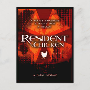 RESIDENT CHICKEN POSTKARTE