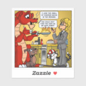 Resident Dragon - I Love the Smell of Chared Bacon Aufkleber (Blatt)