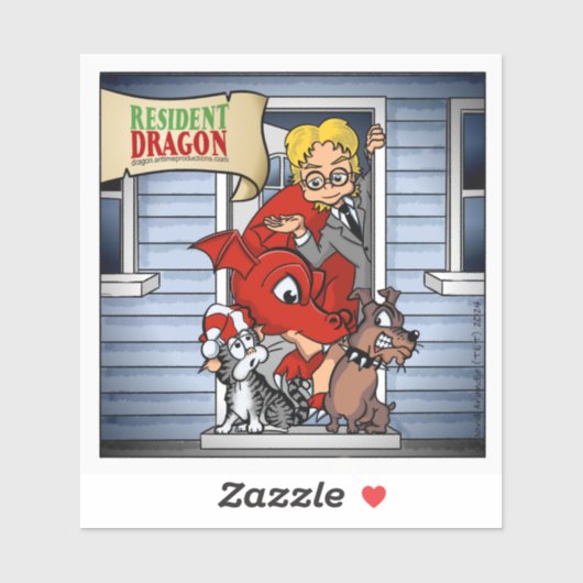 Resident Dragon Original Character Cast Group Aufkleber (Blatt)