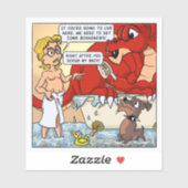 Resident Dragon - Right After You Scrub My Back Aufkleber (Blatt)