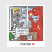 Resident Dragon - The Landlord Said No Dragons Aufkleber (Blatt)