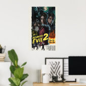 Resident Evil 2 Remake Poster Retro Movie Art (Heimbüro)
