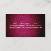 Resident Evil Red Leder Visitenkarte (Rückseite)