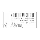 Resident Las Vegas | Moderner Deko Skyline Permastempel (Design)