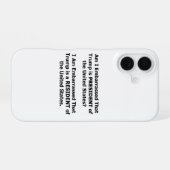 Resident Trump iPhone 16 Hülle (Rückseite (Horizontal))