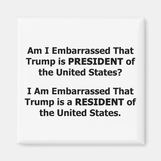 Resident Trump Magnet (Vorne)