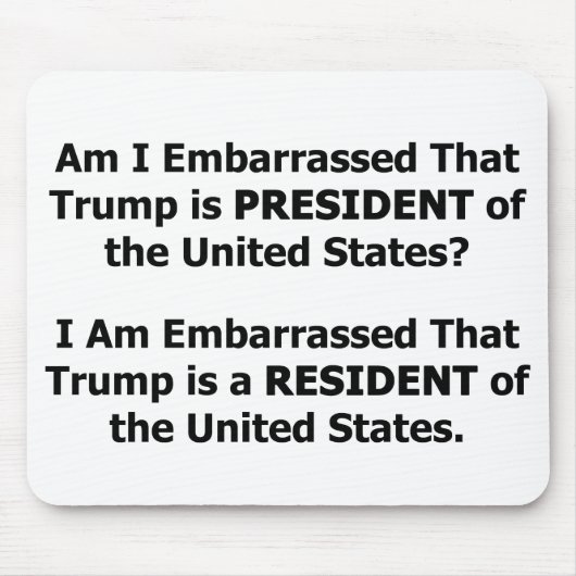 Resident Trump Mousepad (Vorne)