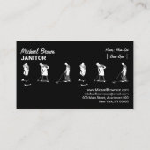 RESIDENTAL CLEANING Janitor Housekeeper Visitenkarte (Rückseite)