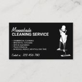 RESIDENTAL CLEANING Janitor Housekeeper Visitenkarte (Vorderseite)