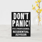 Residential Advisor  Karte (Gelbe Blume)