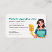 Residential House Cleaning Service Visitenkarte (Vorderseite)