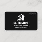 Residential Painter Bold Mustard Yellow and Black Visitenkarte (Vorderseite)