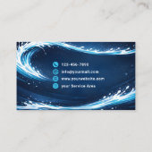 Residential Pressure Washing Cosmic Wave Visitenkarte (Rückseite)