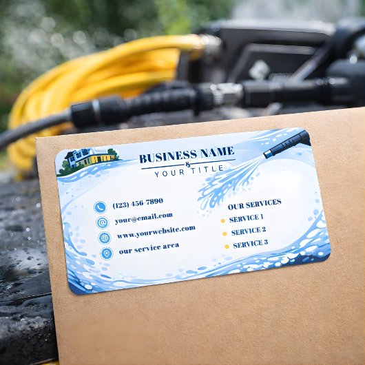 Residential pressure washing Infinite Wall Adressaufkleber