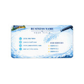 Residential pressure washing Infinite Wall Adressaufkleber (Vorne)