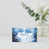 Residential Pressure Washing Light Beams Visitenkarte (Stehend Vorderseite)