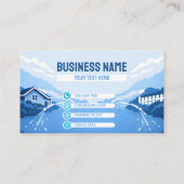 Residential Pressure Washing Light Beams Visitenkarte (Rückseite)