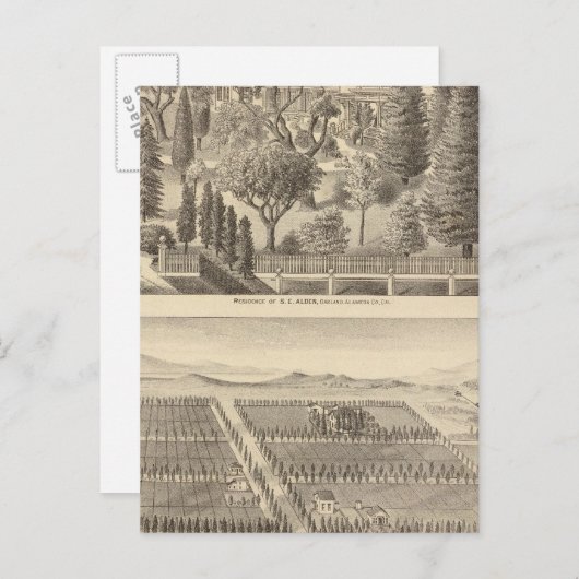 Residenz Alden, Harmon Tract Postkarte (Vorne/Hinten)