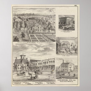 Residenz des verstorbenen Dr. Seth Hobbs Washingto Poster