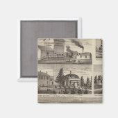 Residenz in Hutchinson, Minnesota Magnet (Vorderseite/Rückseite)