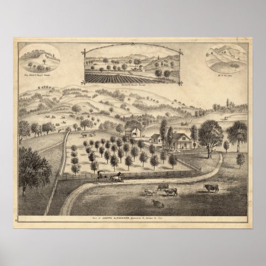 Residenz Joseph Alexander, Mendocino Poster (Vorne)