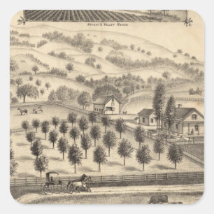 Residenz Joseph Alexander, Mendocino Quadratischer Aufkleber