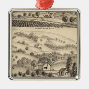 Residenz Joseph Alexander, Mendocino Silbernes Ornament