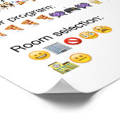 Residenz Leben erklärt in Emoji Poster (Ecke)