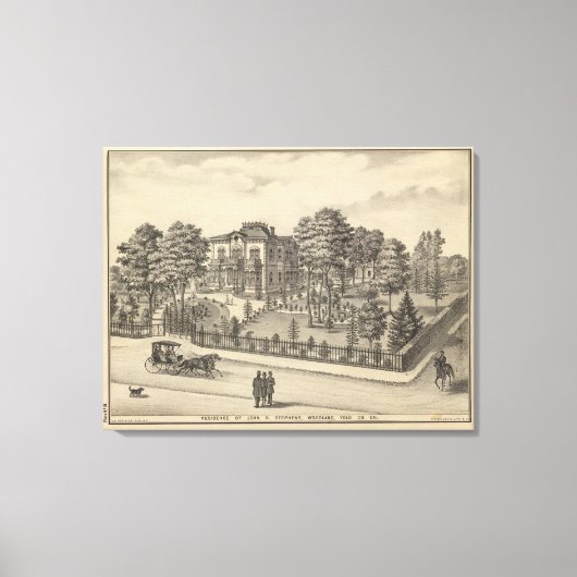 Residenz Stephens, Woodland Leinwanddruck (Vorderseite)