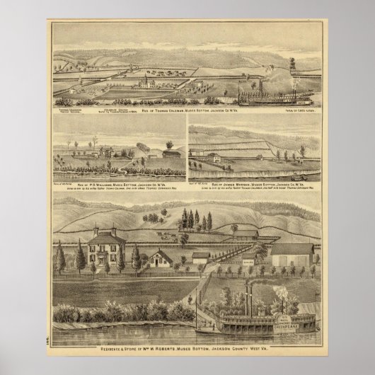 Residenz und Geschäft von William M Roberts Poster (Vorne)