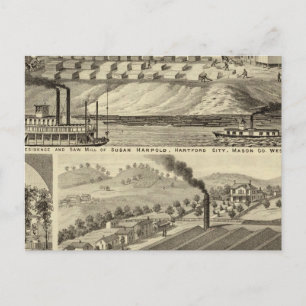 Residenz und Sägewerk von Susan Harpold Postkarte