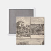 Residenz und Western Uni in Marshalltown Magnet (Vorderseite/Rückseite)