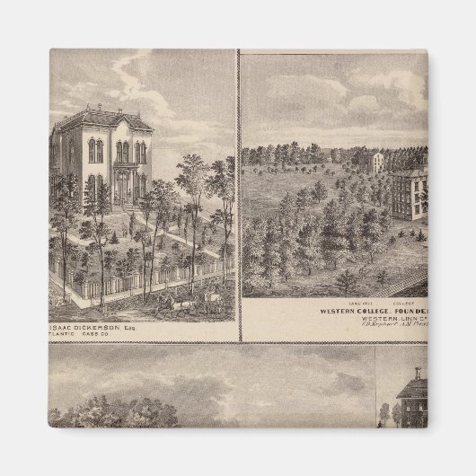 Residenz und Western Uni in Marshalltown Magnet (Vorne)