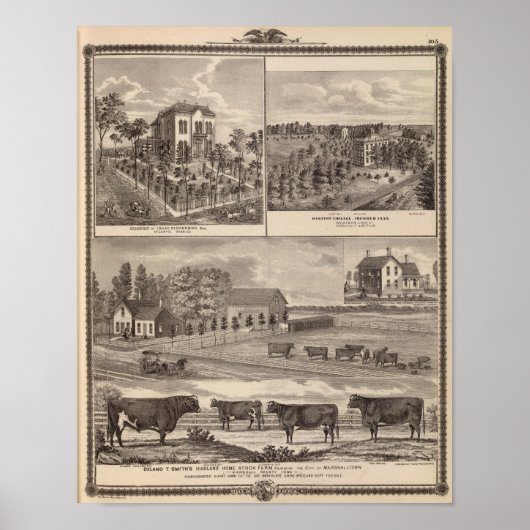 Residenz und Western Uni in Marshalltown Poster (Vorne)