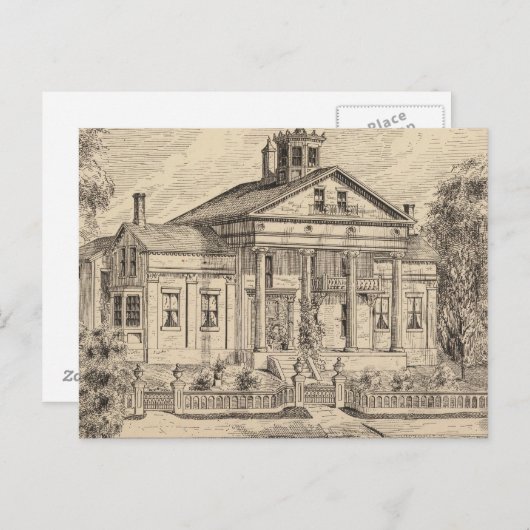 Residenz von EE Marsh, Brandon in Vermont Postkarte (Vorne/Hinten)