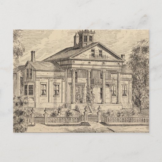 Residenz von EE Marsh, Brandon in Vermont Postkarte (Vorderseite)