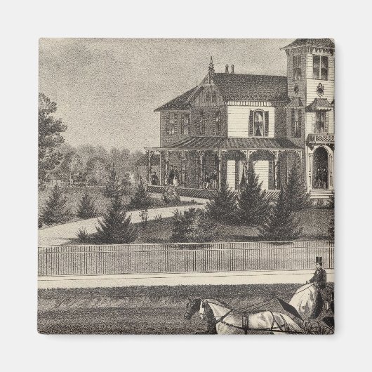 Residenz von James G Gowdy, Tom's River, NJ Magnet (Vorne)