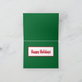 Residenzaktivist Weihnachts-Protest-Foto Feiertagskarte (Innenseite)